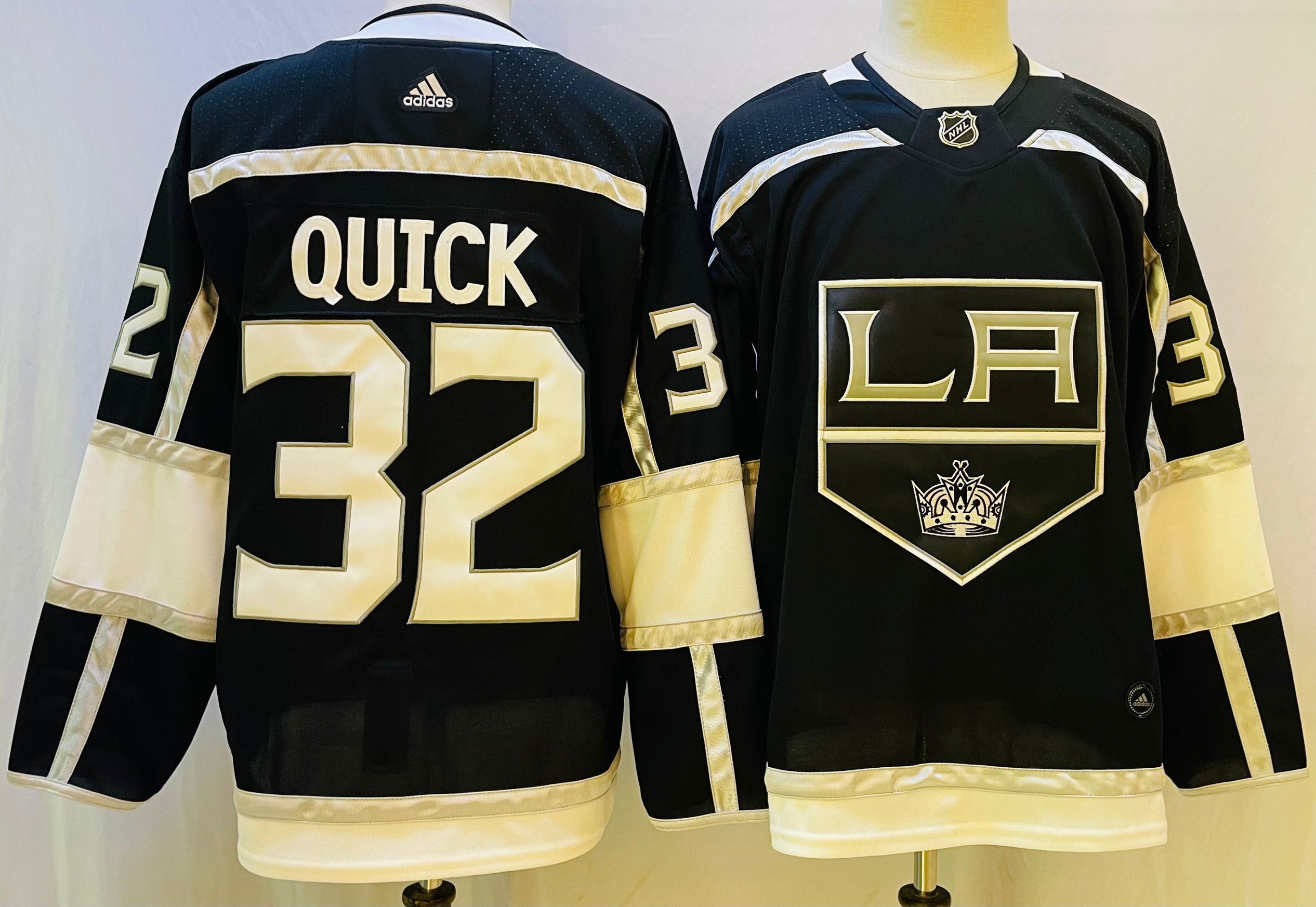 Men Los Angeles Kings #32 Quick Black Throwback 2022 Adidas NHL Jersey->los angeles kings->NHL Jersey